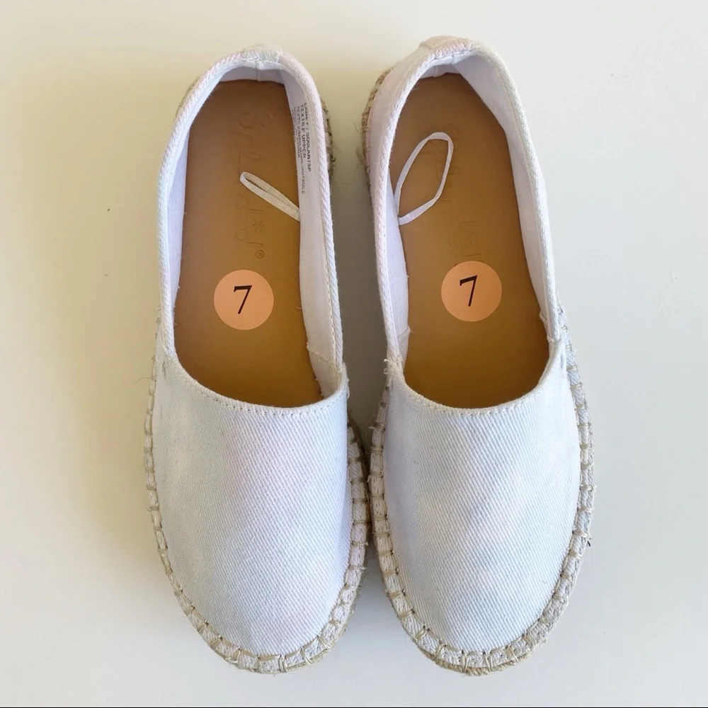 Splendid Laney Pastel Tie Dye Canvas Platform Espadrille Shoes Size 7